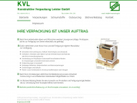 kvl-verpackung.de Webseite Vorschau