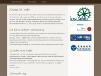 kanu-muehle.de Webseite Vorschau