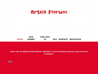 artes-forum.org Webseite Vorschau