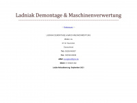ladniak.de Webseite Vorschau