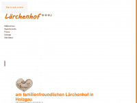 laerchen-hof.at Webseite Vorschau