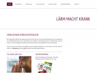 laermmachtkrank.at Webseite Vorschau