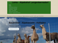 lama-ponyhof.de Webseite Vorschau