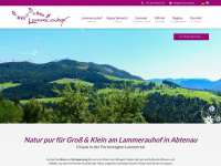 lammerauhof.at Webseite Vorschau