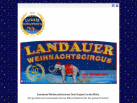 landauer-weihnachtscircus.de Webseite Vorschau