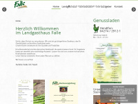 landgasthaus-falle.at Webseite Vorschau
