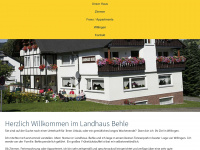 landhaus-behle.de Webseite Vorschau