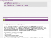 landhaus-calluna.de Webseite Vorschau