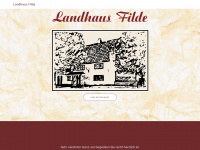 landhaus-filde.de Webseite Vorschau