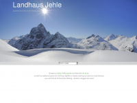 landhaus-jehle.at Webseite Vorschau