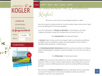 landhaus-kogler.at Webseite Vorschau