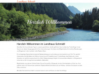 landhaus-schmidt.at Webseite Vorschau