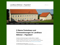 landhausboehmer.de Webseite Vorschau