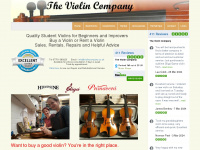 violincompany.co.uk Webseite Vorschau