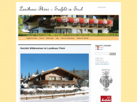 landhausthoeni.at Webseite Vorschau