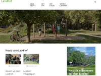 landhof.ch Webseite Vorschau