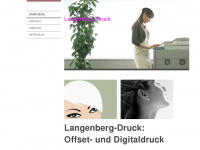 langenberg-druck.de Webseite Vorschau
