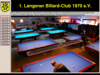 langener-billardclub.de Webseite Vorschau