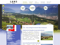 lans.at Webseite Vorschau