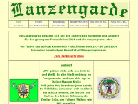 lanzengarde.de Webseite Vorschau