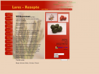 lares-rezepte.de Webseite Vorschau