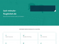 last-minute-flugticket.de Webseite Vorschau