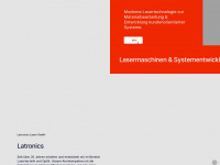 latronics-lasers.de Webseite Vorschau