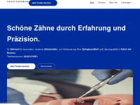 zahnarzt-golbaz.de Webseite Vorschau