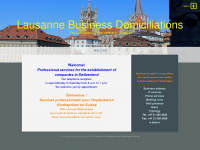 lausanne-domiciliations.ch Webseite Vorschau