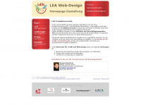 lea-webdesign.at Webseite Vorschau