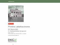 leberkarzinome.de Webseite Vorschau