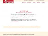 lechner-bau.at Webseite Vorschau