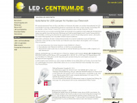 led-centrum.at Webseite Vorschau