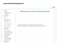led-taschenlampen.ch Webseite Vorschau