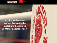 motor-babelsberg-boxen.de Webseite Vorschau