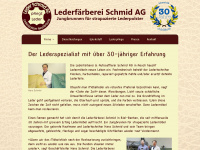 leder-schmid.ch Webseite Vorschau