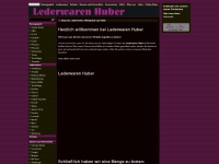 lederwaren-huber.de Webseite Vorschau