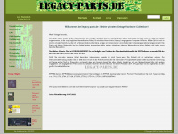 legacy-parts.de Webseite Vorschau