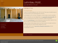 lehmbau-huettl.at Webseite Vorschau