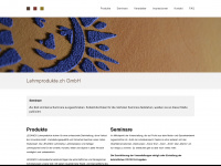 lehmprodukte.ch Webseite Vorschau