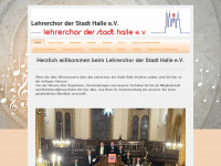 lehrerchor-halle.de Webseite Vorschau