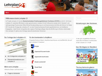 lehrplan21.ch Webseite Vorschau