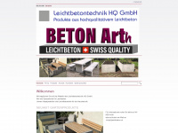 leichtbeton.ch Webseite Vorschau