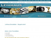 leihhaus-pfandhaus.de Webseite Vorschau