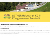leitner-holzwaren.at Webseite Vorschau