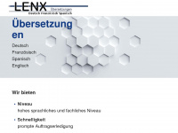 lenx.de Webseite Vorschau