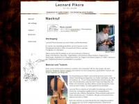 leonard-pikora.de Webseite Vorschau