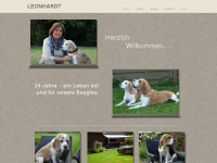 leonhardt-beagles.de Webseite Vorschau
