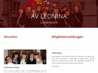 leonina.ch Webseite Vorschau