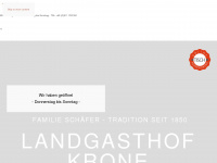 landgasthofkrone.de Webseite Vorschau